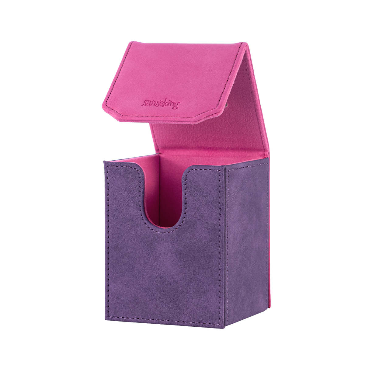 Color-Block Pu Deck Box Chic Red with 1 Divider