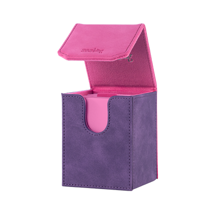 Color-Block Pu Deck Box Chic Red with 1 Divider