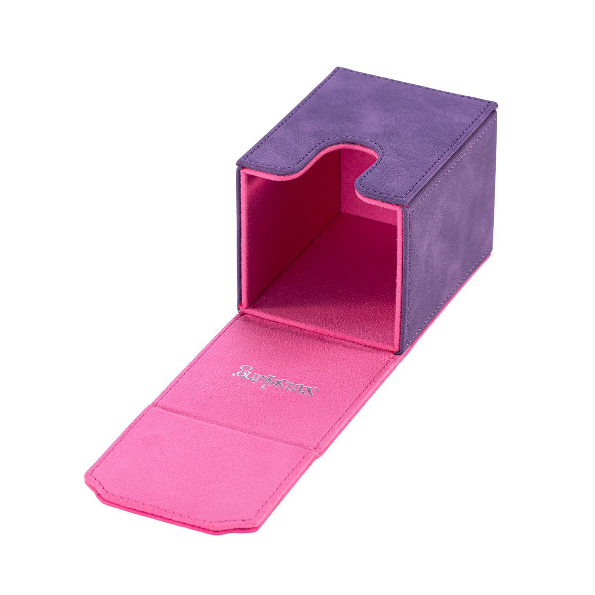 Color-Block Pu Deck Box Chic Red with 1 Divider