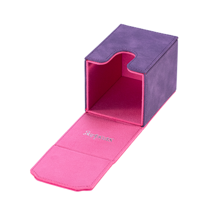 Color-Block Pu Deck Box Chic Red with 1 Divider