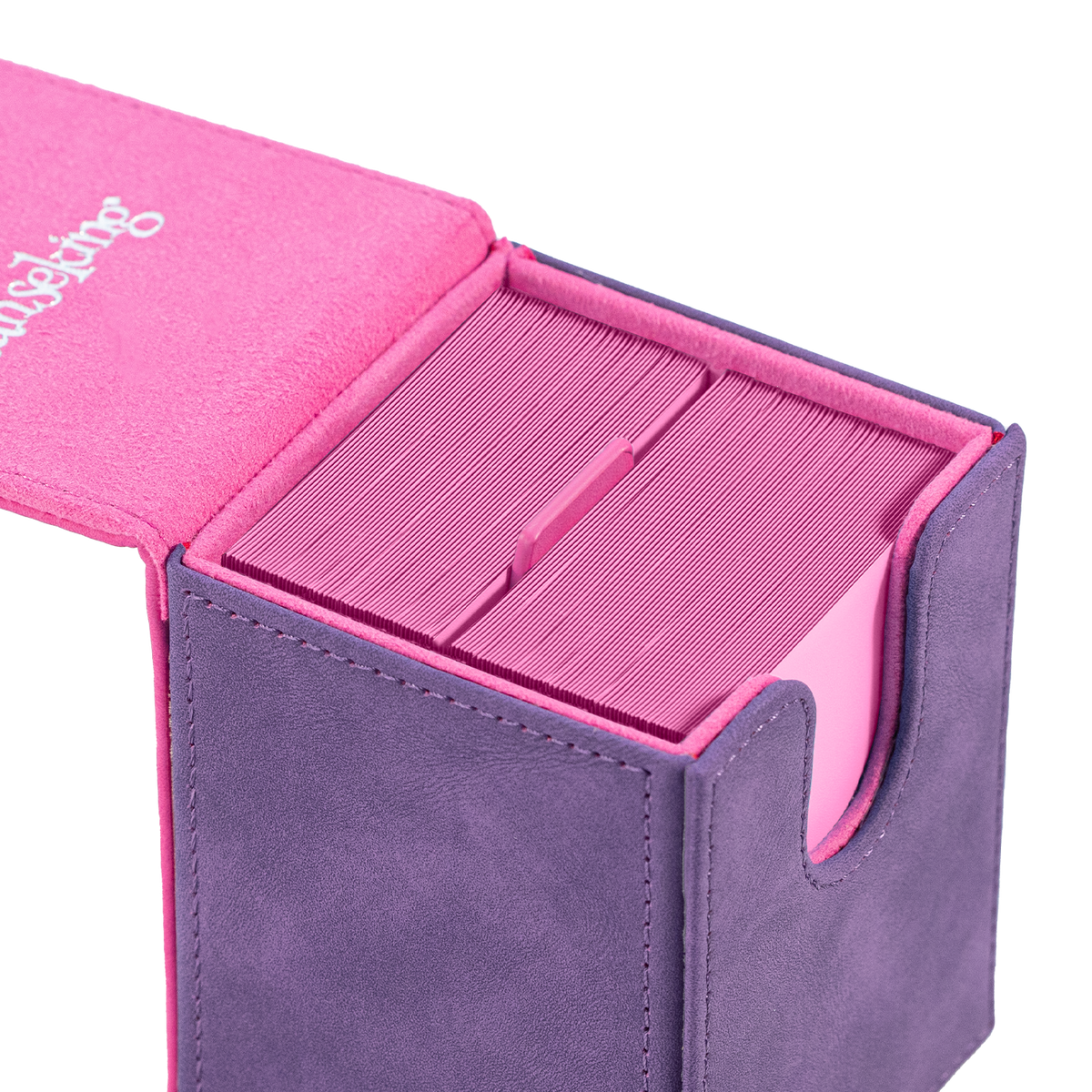 Color-Block Pu Deck Box Chic Red with 1 Divider