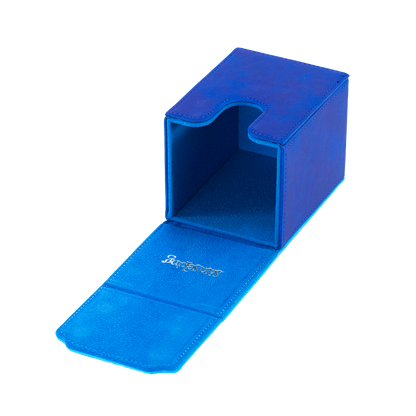Color-Block Pu Deck Box Dark Blue with 1 Divider