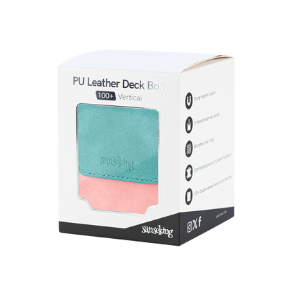 Color-Block Pu Deck Box Mint Green with 1 Divider