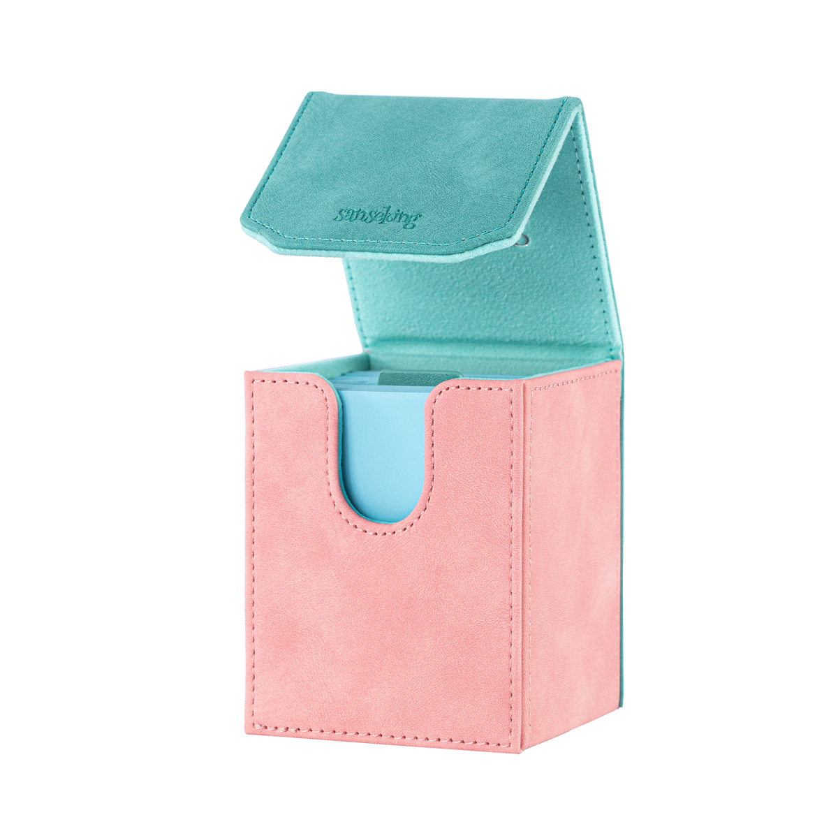Color-Block Pu Deck Box Mint Green with 1 Divider