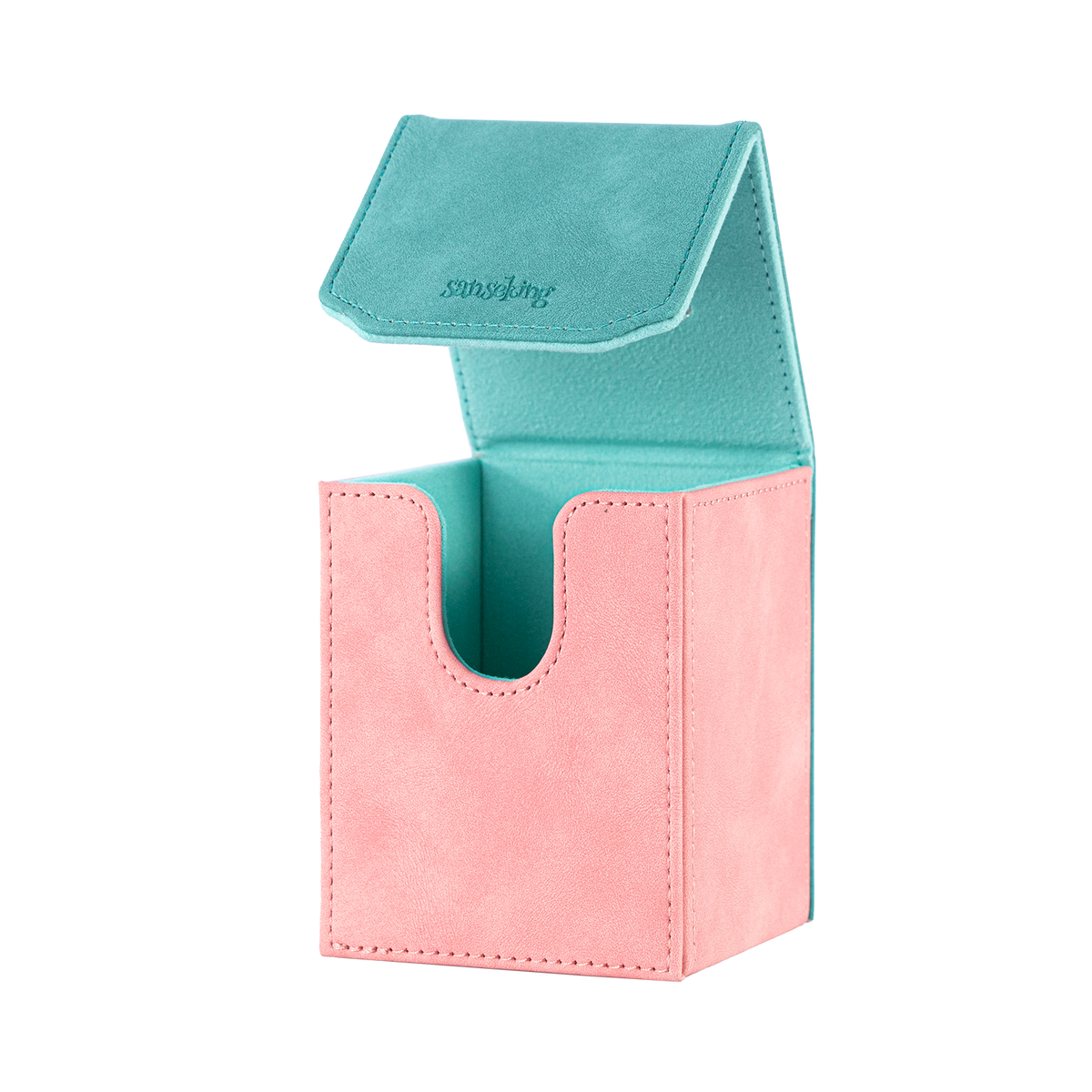 Color-Block Pu Deck Box Mint Green with 1 Divider