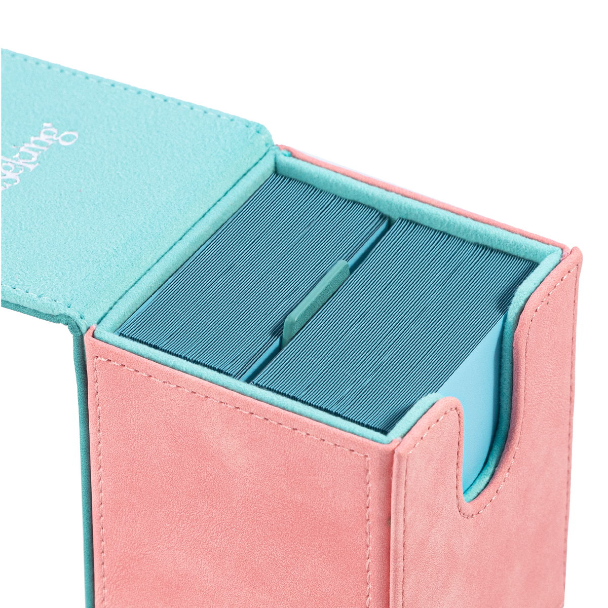 Color-Block Pu Deck Box Mint Green with 1 Divider