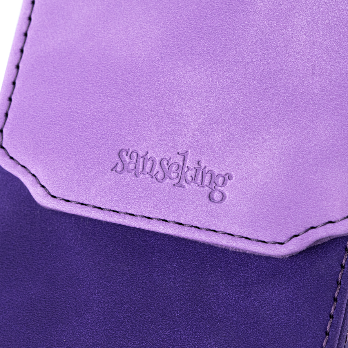 Color-Block Pu Deck Box Purple with 1 Divider
