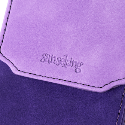 Color-Block Pu Deck Box Purple with 1 Divider