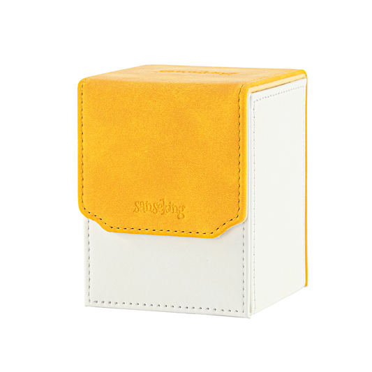 Color-Block Pu Deck Box Yellow with 1 Divider