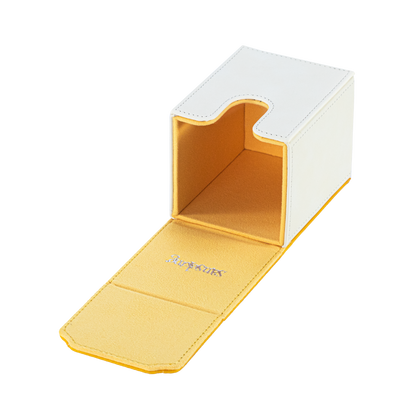 Color-Block Pu Deck Box Yellow with 1 Divider