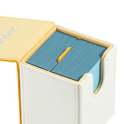 Color-Block Pu Deck Box Yellow with 1 Divider