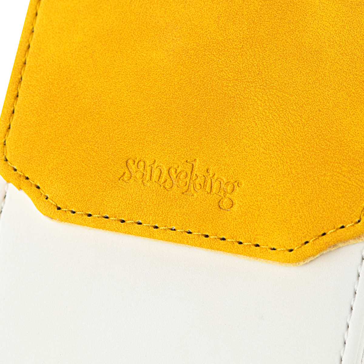 Color-Block Pu Deck Box Yellow with 1 Divider