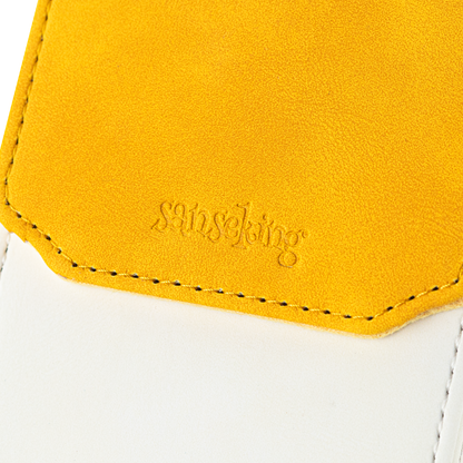 Color-Block Pu Deck Box Yellow with 1 Divider