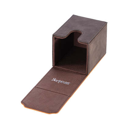 Color-Block Pu Deck Box Brown with 1 Divider