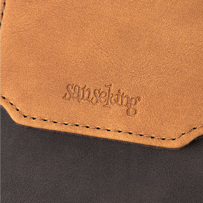 Color-Block Pu Deck Box Brown with 1 Divider