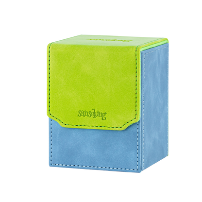 Color-Block Pu Deck Box Green with 1 Divider