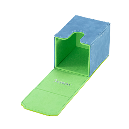 Color-Block Pu Deck Box Green with 1 Divider