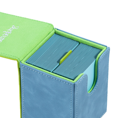 Color-Block Pu Deck Box Green with 1 Divider
