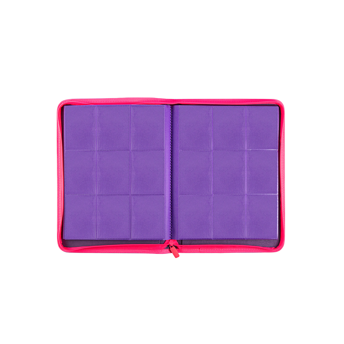 Coral Binder Series - PU Leather Zipper 9-Pocket Coral Purple