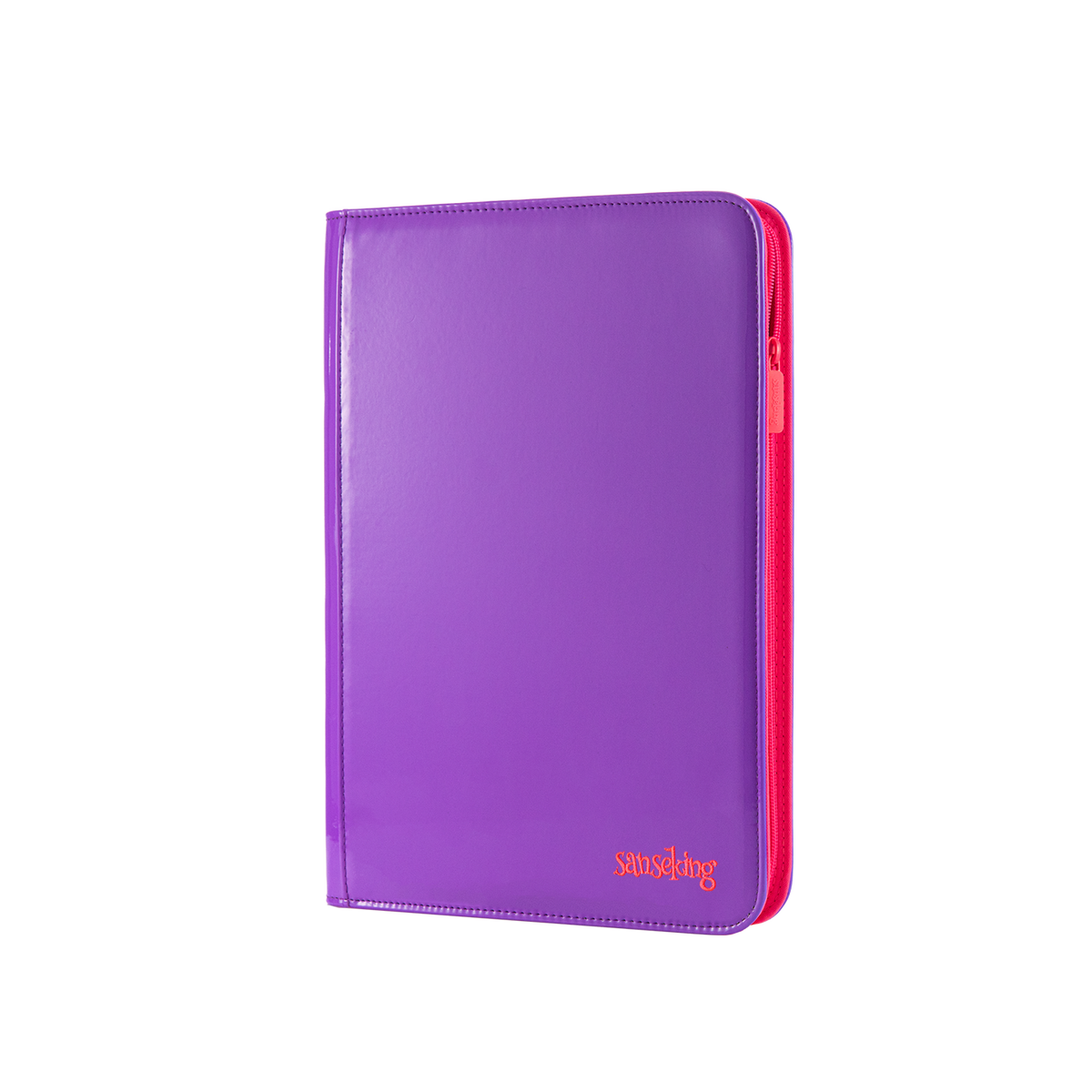 Coral Binder Series - PU Leather Zipper 9-Pocket Coral Purple