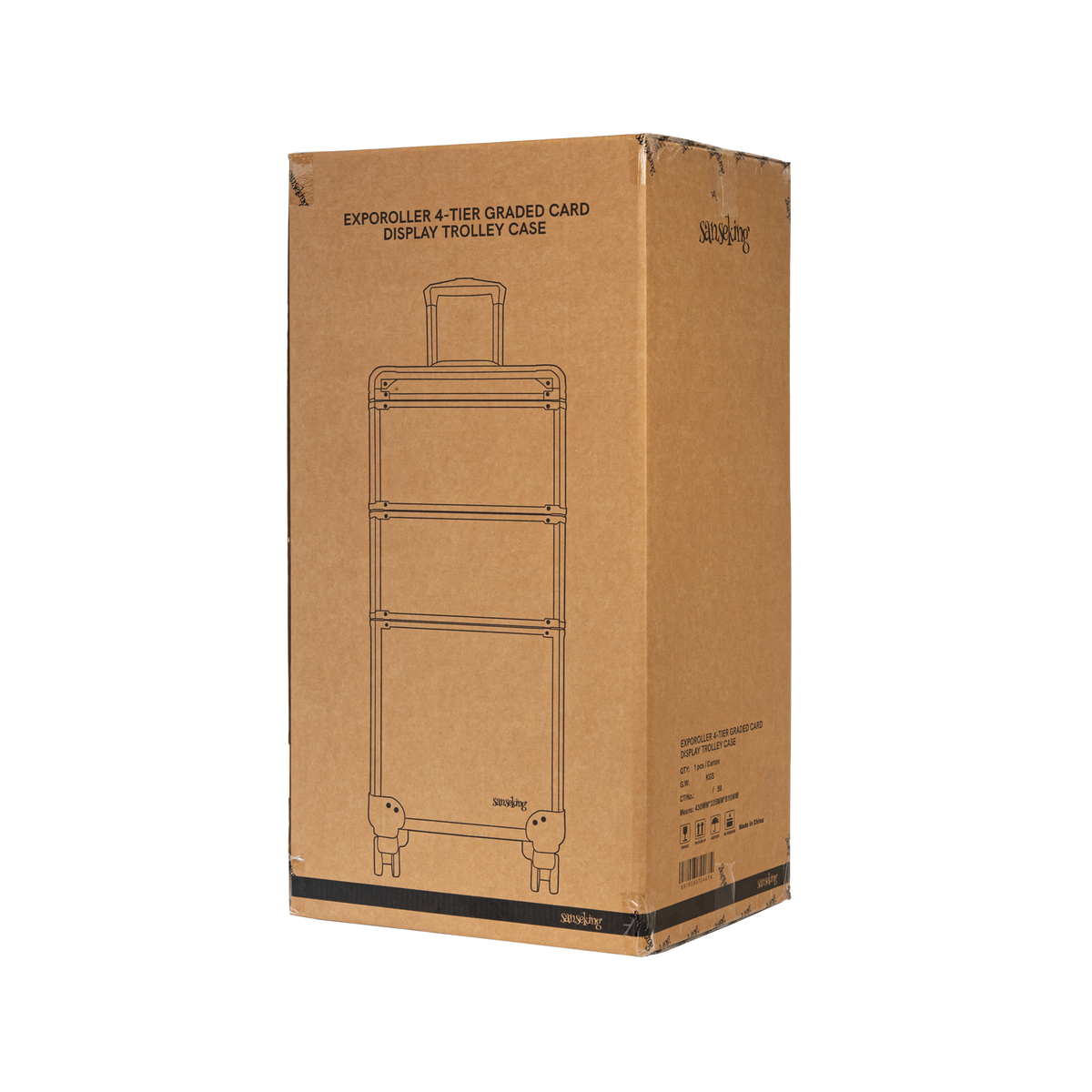 ExpoRoller 4-Tier Graded Card Display Trolley Case