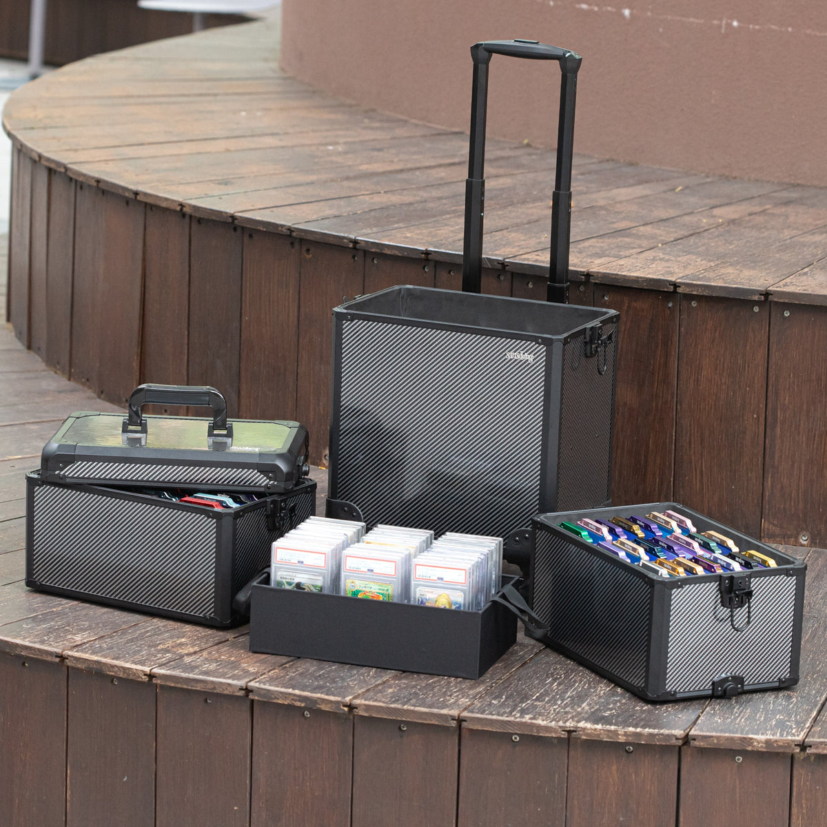 ExpoRoller 4-Tier Graded Card Display Trolley Case