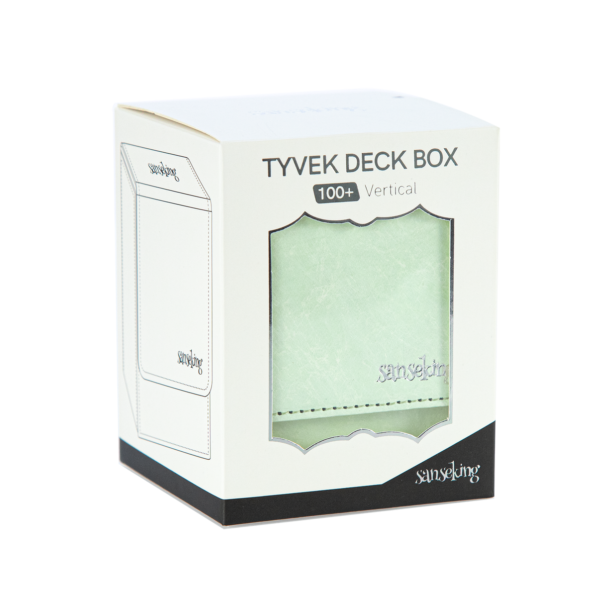 TCG Deck Box Fits 100+ yvek® (Vertical, Mint Green)