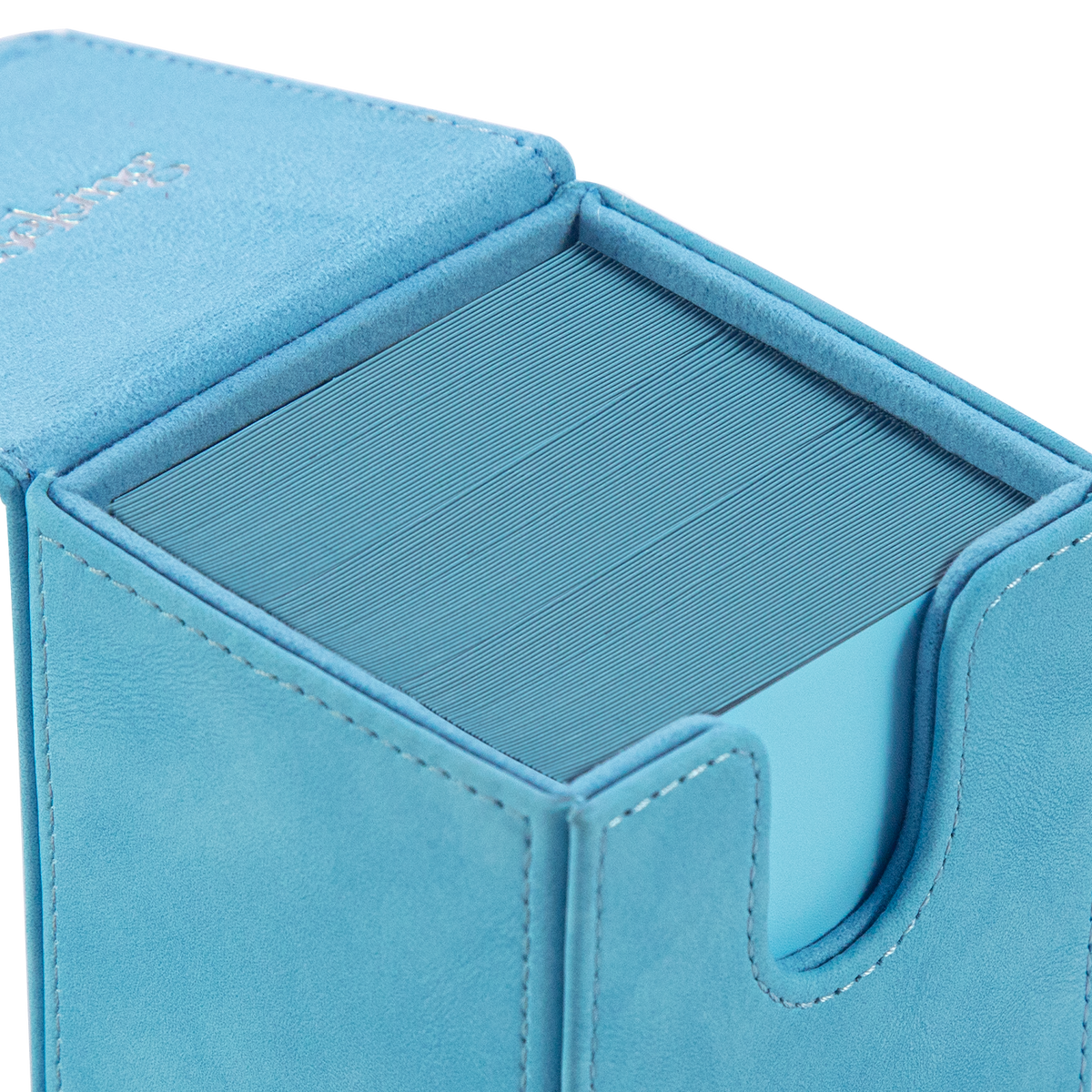 Leather Deck Box for TCG (Vertical,Sky Blue)