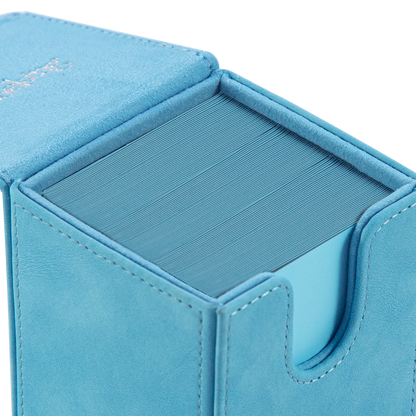 Leather Deck Box for TCG (Vertical,Sky Blue)