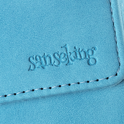 Leather Deck Box for TCG (Vertical,Sky Blue)