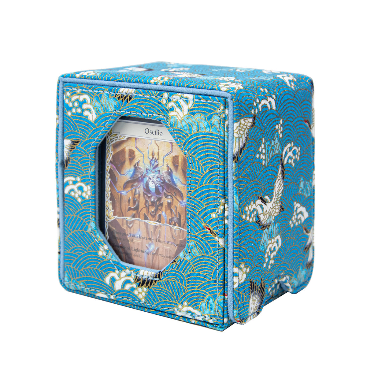 Satin Deck Box Fits 100+ (Light Blue)