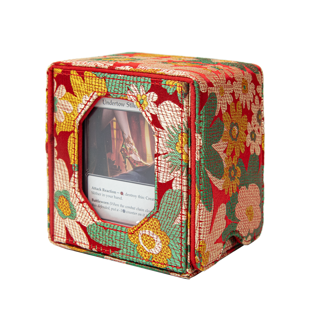 Satin Deck Box Fits 100+ (Red)