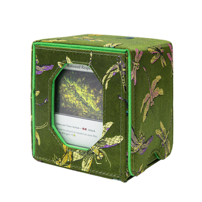 Satin Deck Box Fits 100+ (Dark Green)
