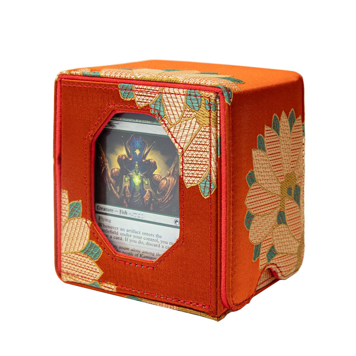 Satin Deck Box Fits 100+ (Orange)