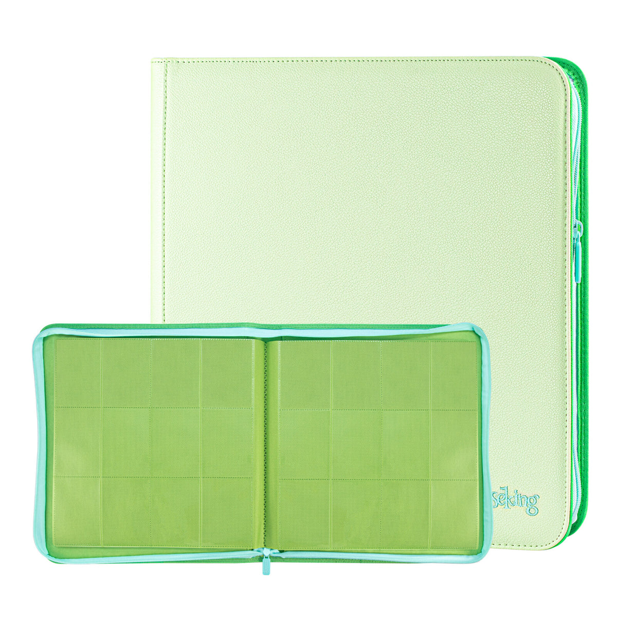 AXIS-06 4/9/12-Pocket Green Trading Card Binder