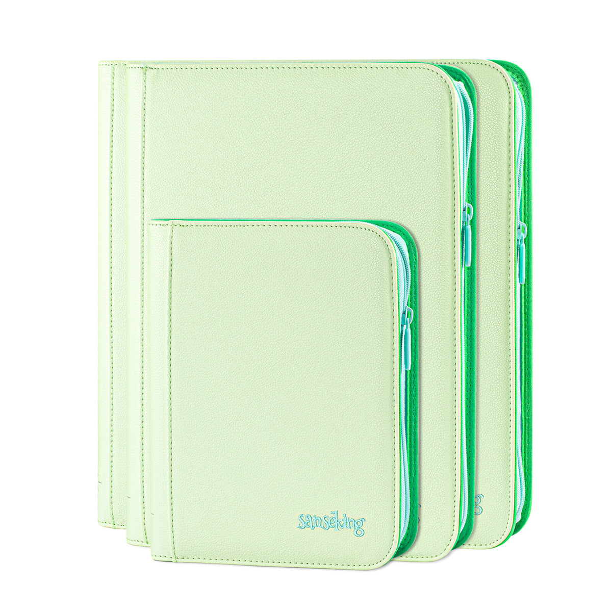 AXIS-06 4/9/12-Pocket Green Trading Card Binder