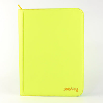 9-Pocket PU Card Binder Green