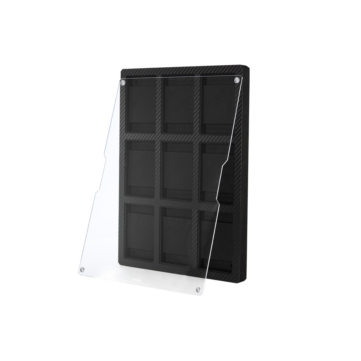 Carbon Fiber Finish Card Display Frame – 4 & 9 Slots