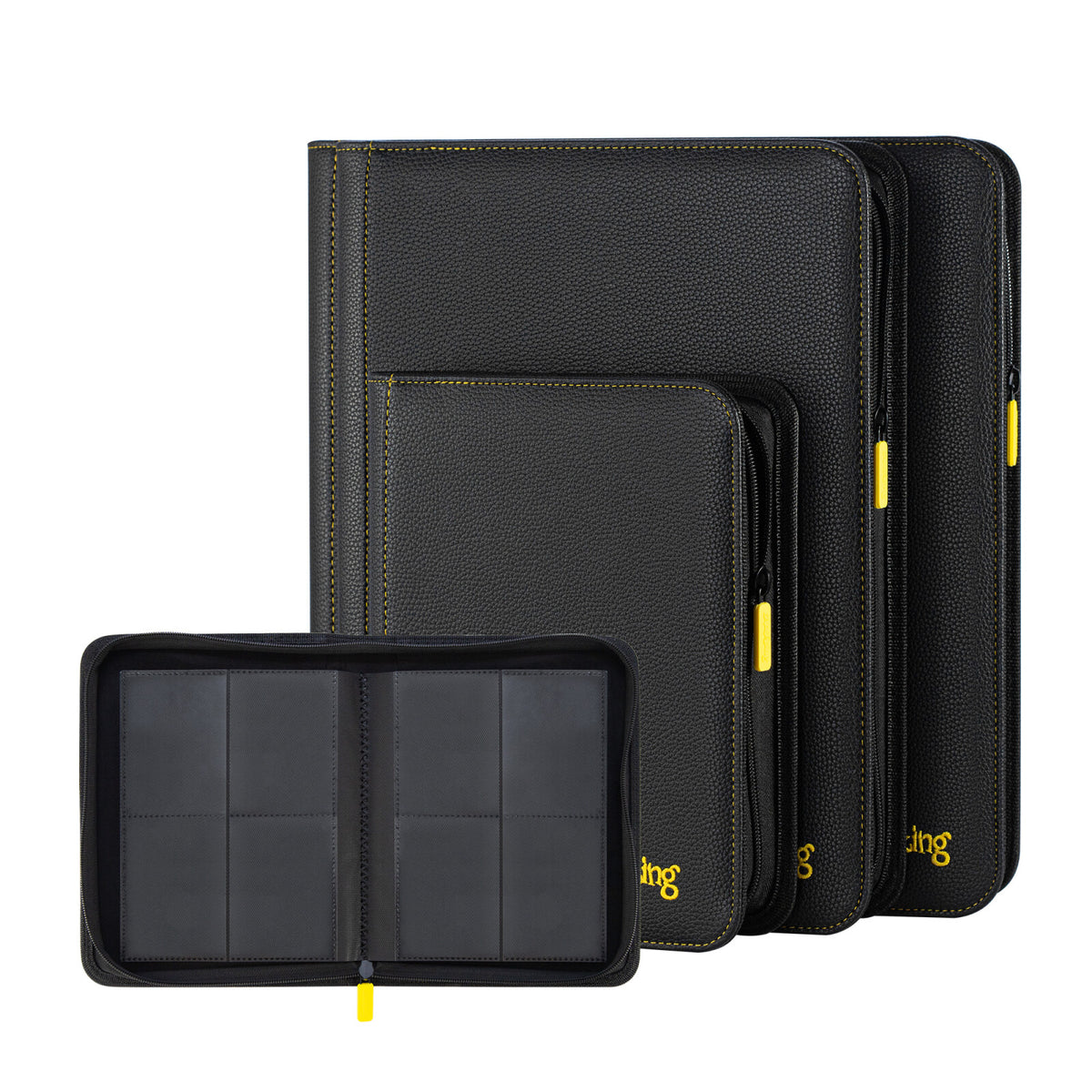 AXIS-01 4/9/12-Pocket Black Trading Card Binder