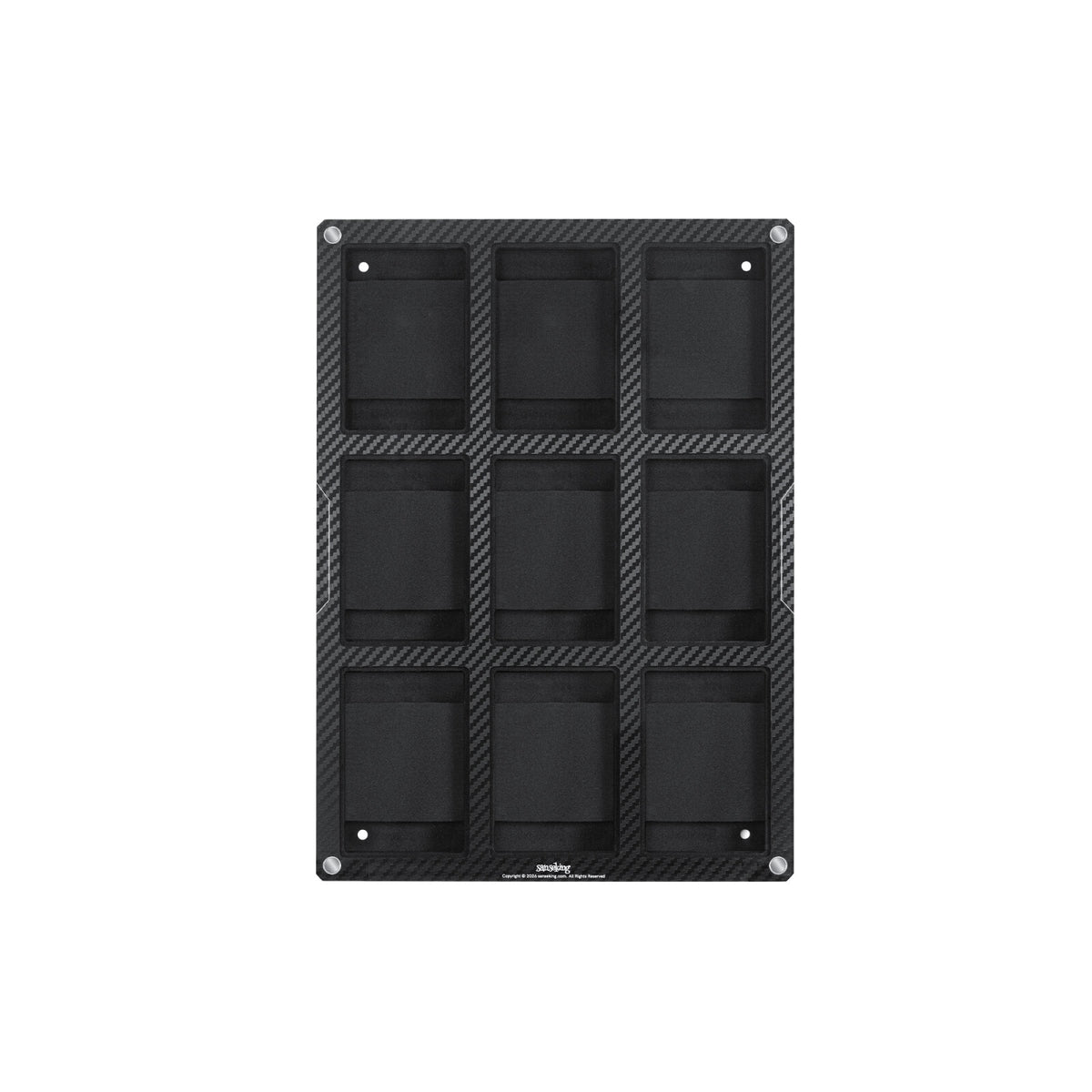 Carbon Fiber Finish Card Display Frame – 4 & 9 Slots
