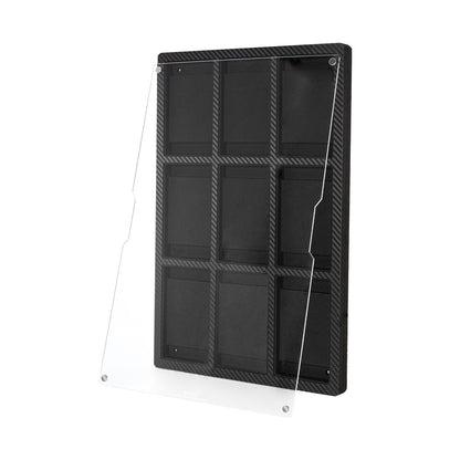 Carbon Fiber Finish Card Display Frame – 4 & 9 Slots