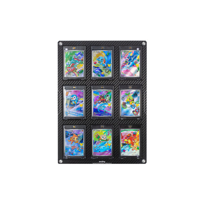 Carbon Fiber Finish Card Display Frame – 4 & 9 Slots