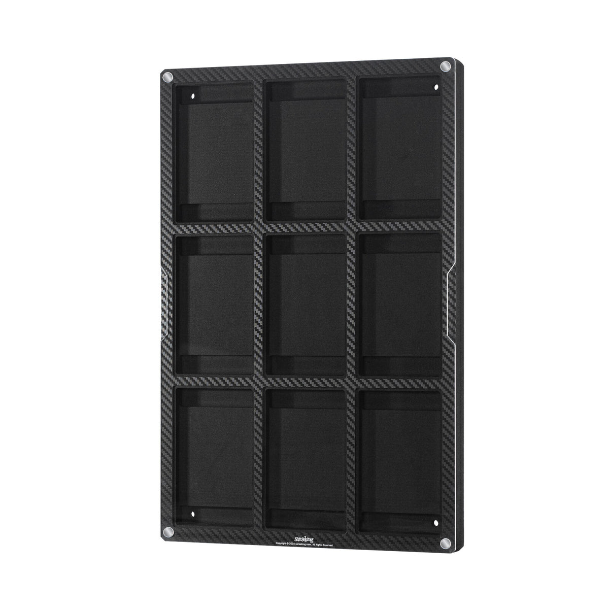 Carbon Fiber Finish Card Display Frame – 4 & 9 Slots