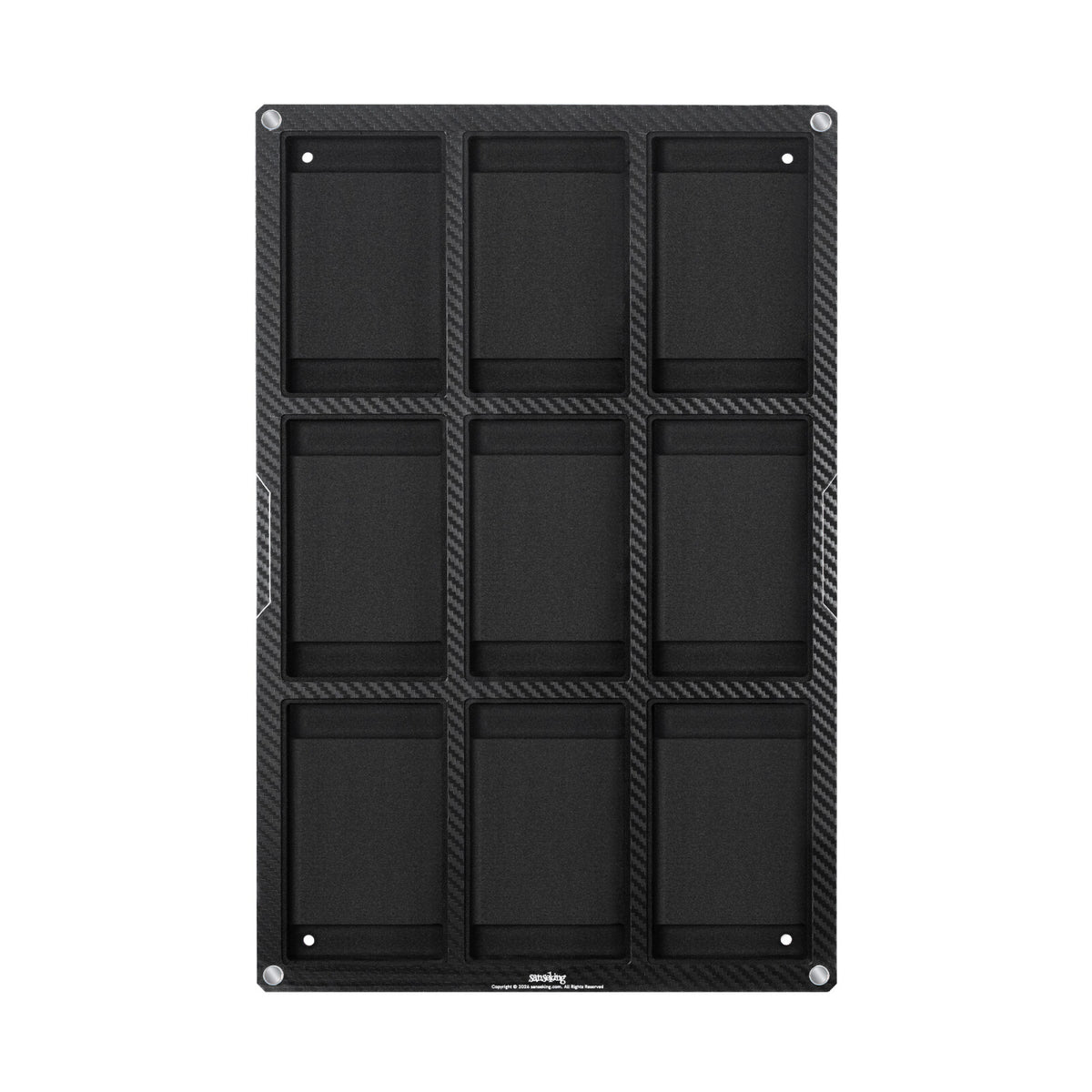 Carbon Fiber Finish Card Display Frame – 4 & 9 Slots