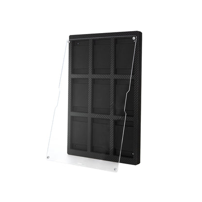 Carbon Fiber Finish Card Display Frame – 4 & 9 Slots