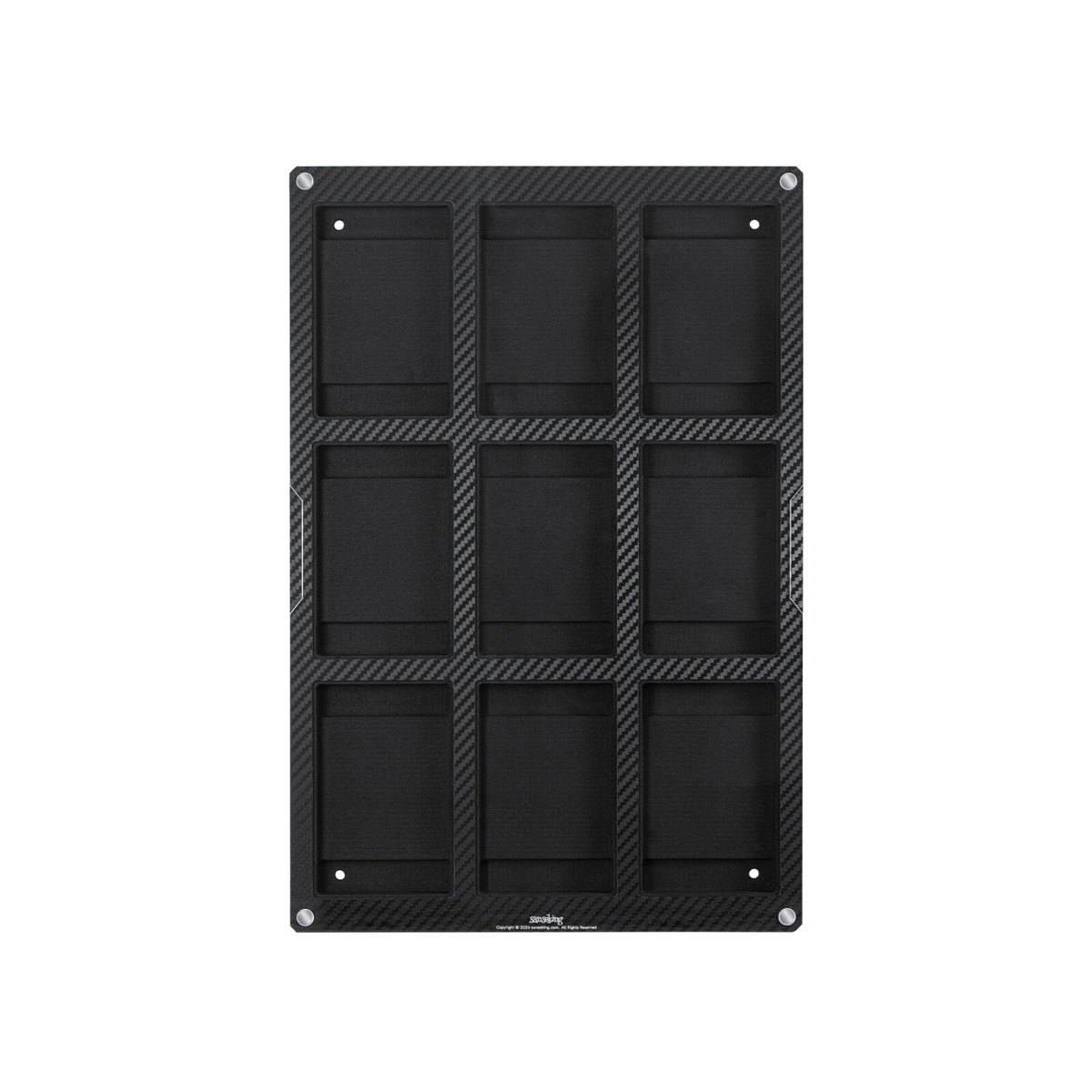 Carbon Fiber Finish Card Display Frame – 4 & 9 Slots