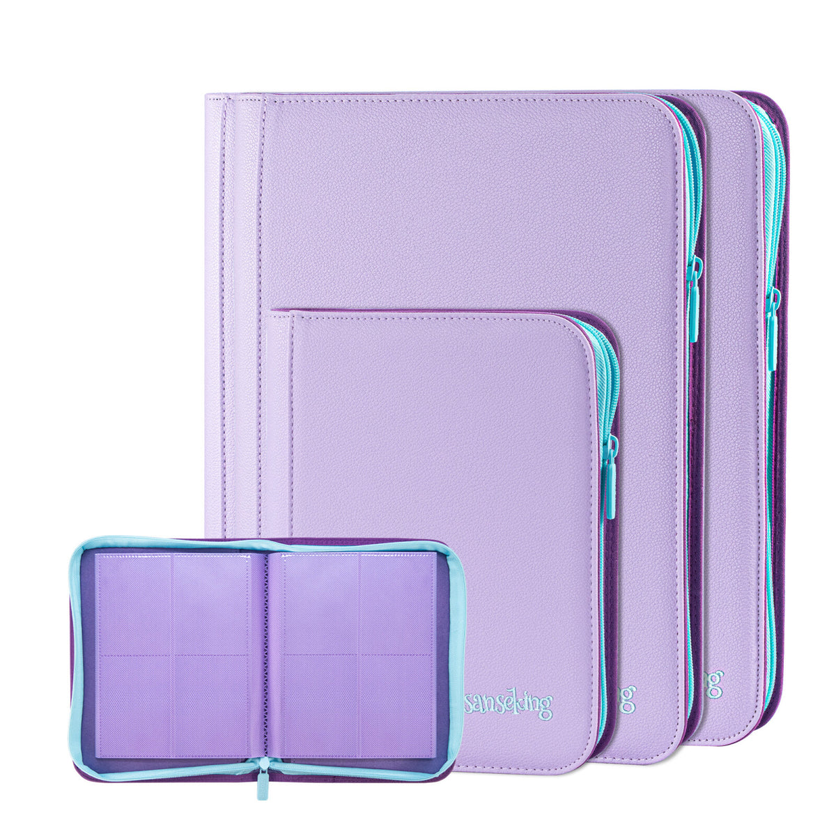 AXIS-06 4/9/12-Pocket Purple Trading Card Binder