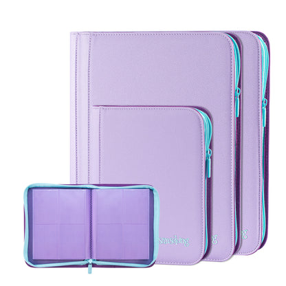AXIS-06 4/9/12-Pocket Purple Trading Card Binder
