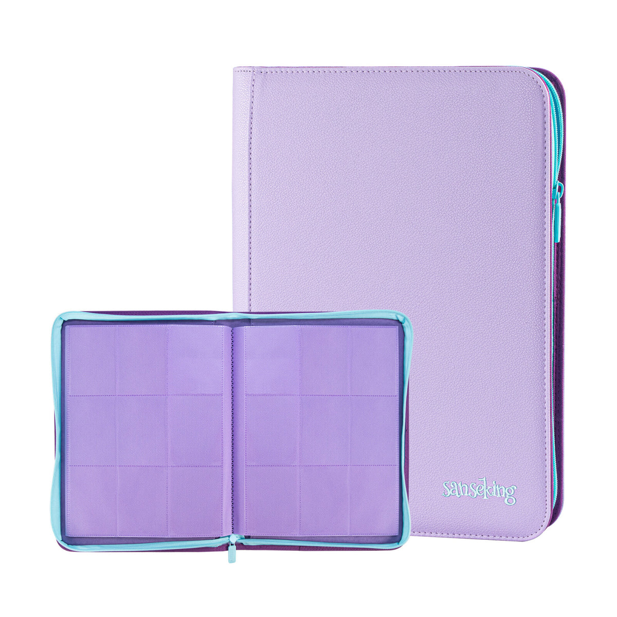 AXIS-06 4/9/12-Pocket Purple Trading Card Binder