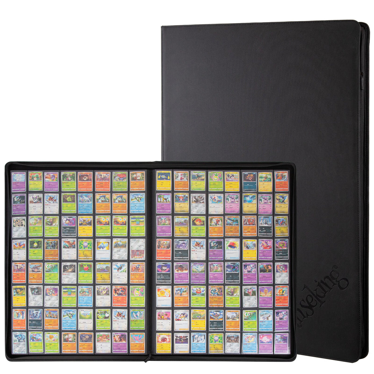 64-Pocket Card Binder – Holds Up to 2304 Cards, Black